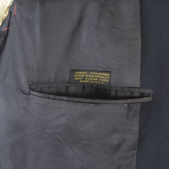 Brooks Brothers Men's Coat Blazer Blue Double-Breasted 39R - Picture 10 of 11